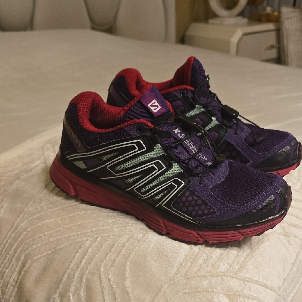 Salomon Women's Athletic Shoes - Purple and Pink